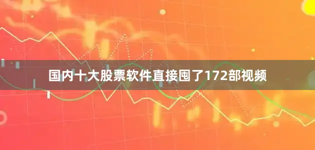 国内十大股票软件直接囤了172部视频